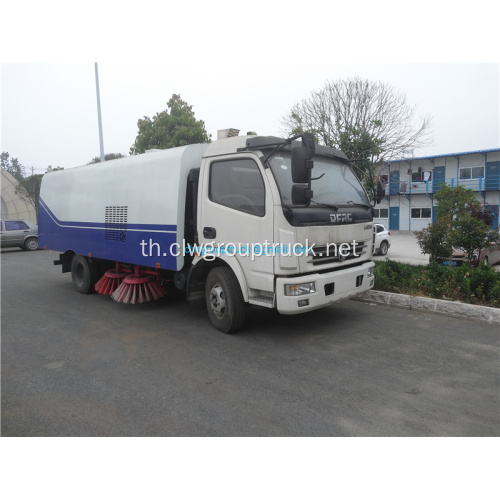 Dongfeng 4x2 ถนนทำความสะอาดรถบรรทุกรถบรรทุกรถกวาดถนน